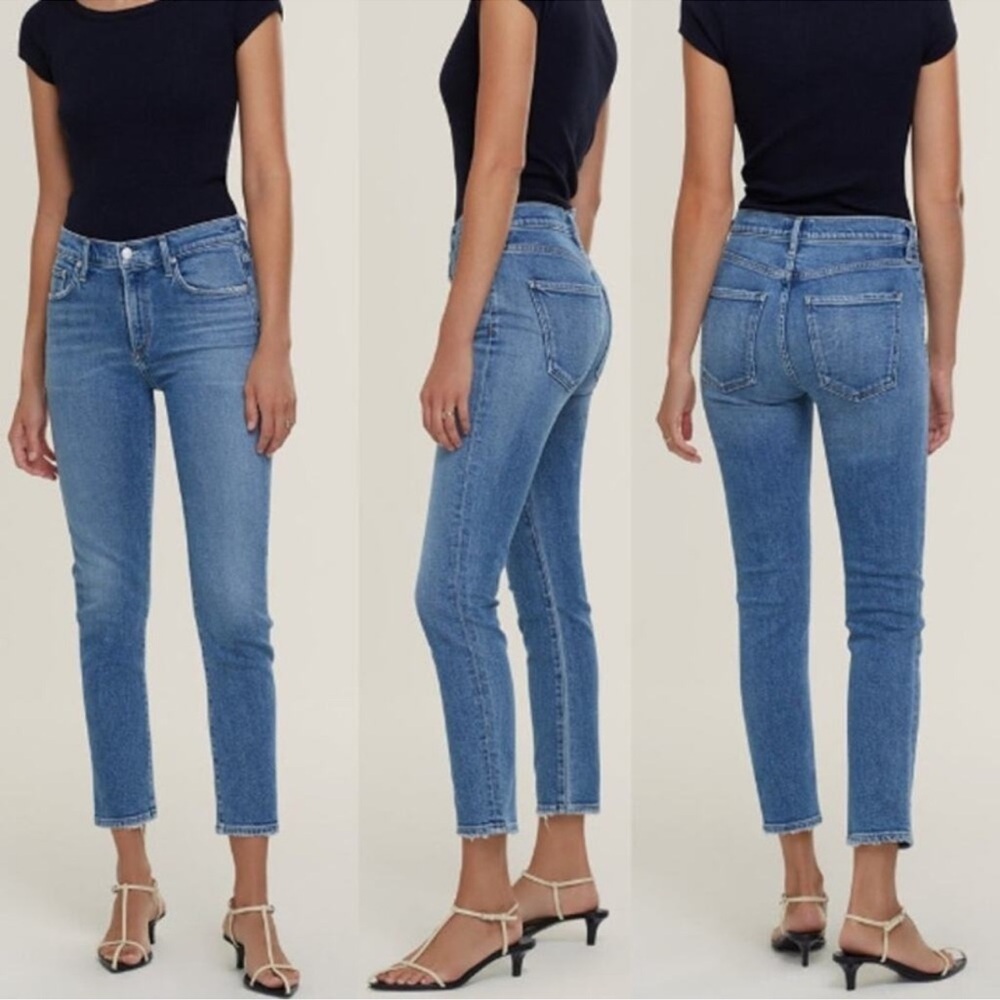 Agolde Sophie Ankle Mid Rise Skinny Jeans Size 30